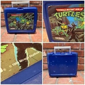 Vintage 1989  Foot-soldiers Teenage Mutant Ninja Turtles Plastic Lunchbox